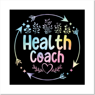 Health Coach cute floral watercolor Posters and Art